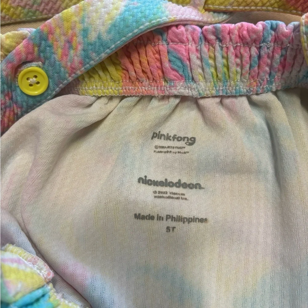 Lot of 3‎ - Girl Dresses Sz 5T Pink Floral Flowy Casual Tie Dye Lounge School